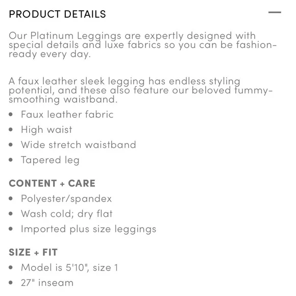 Torrid | New Full Length Signature Waist Faux Leather Legging Medium 00 - Picture 8 of 8